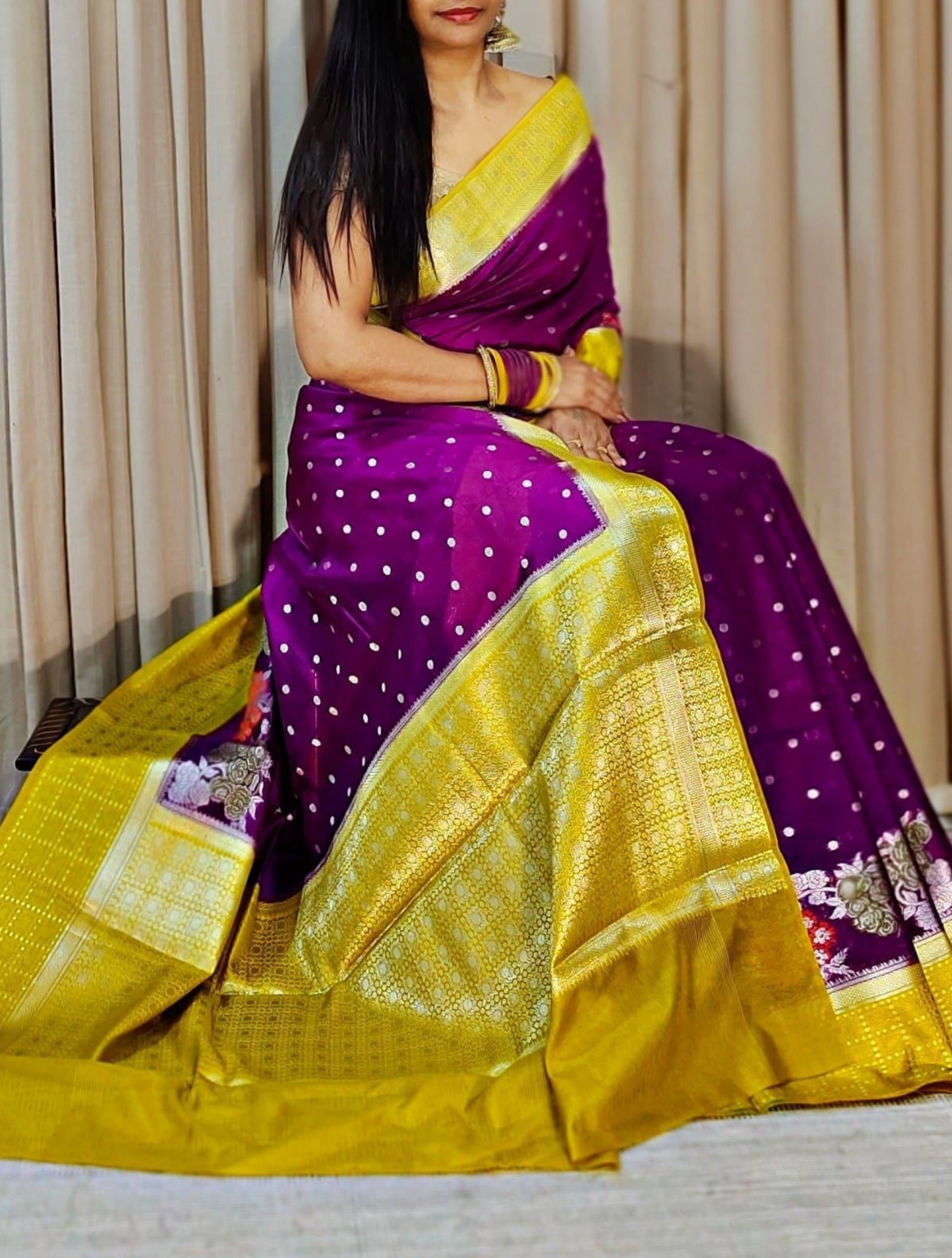 Double Row Mango Silk Delight