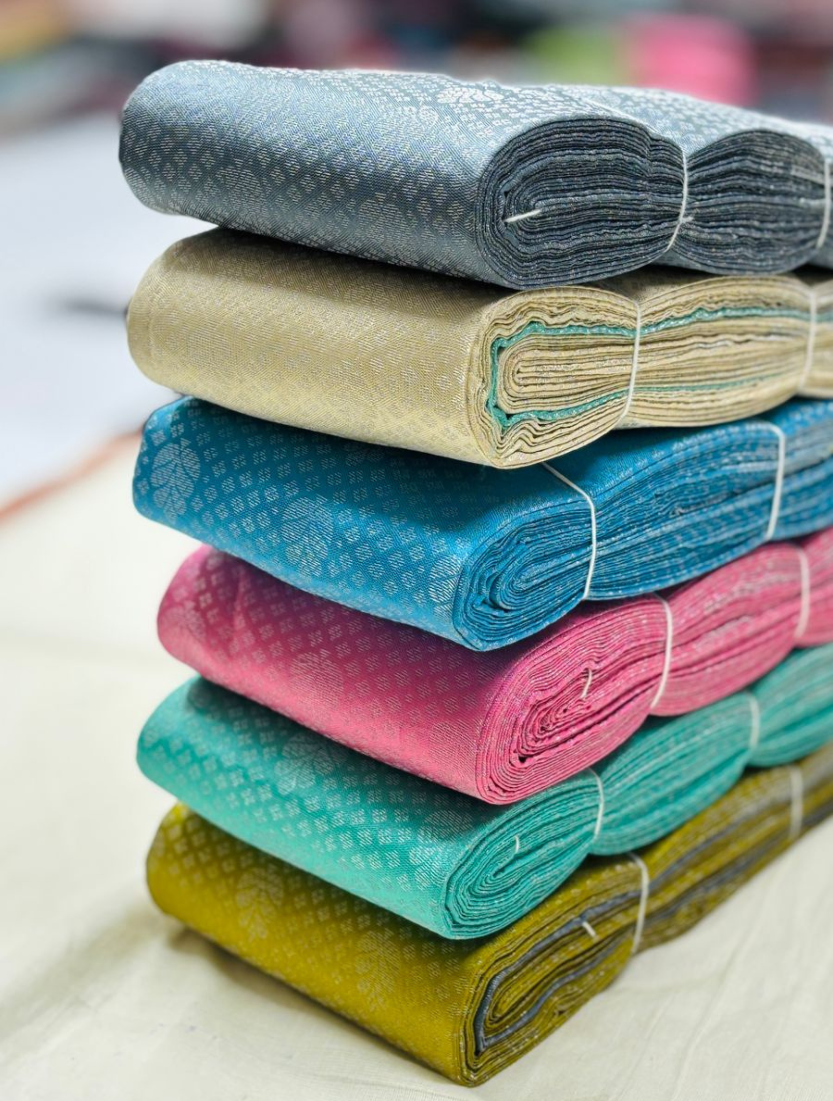 New Semi Silk Sarees with SilverJari