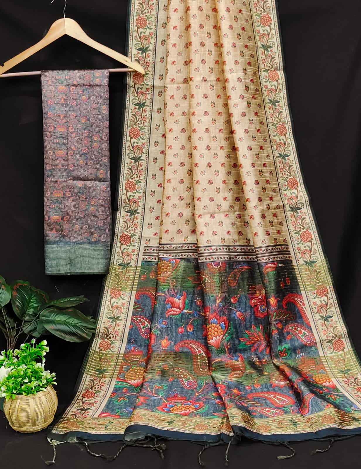 Traditional Soft Tussar Silk Sarees
