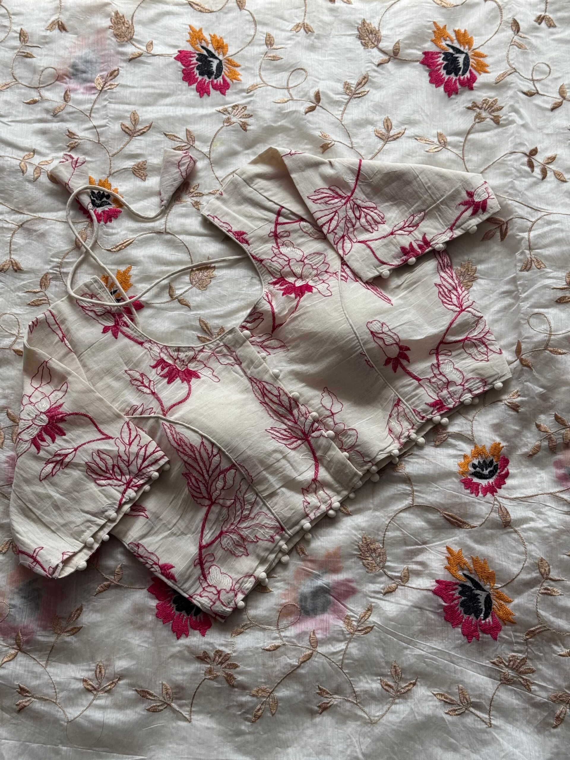 Premium Chanderi Embroidered Sarees