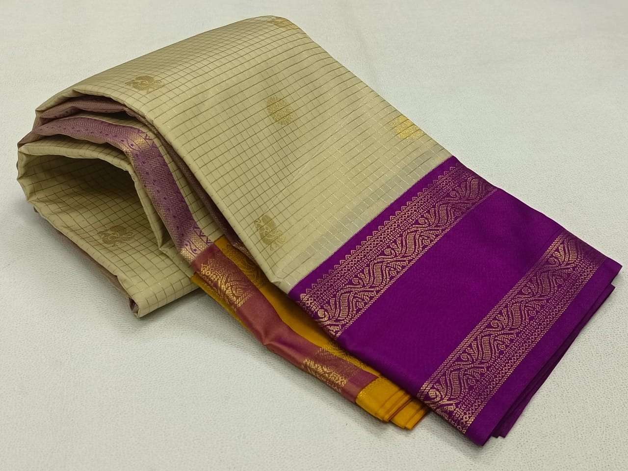 New Kanchipuram Silk (Ganga-Jamuna border)