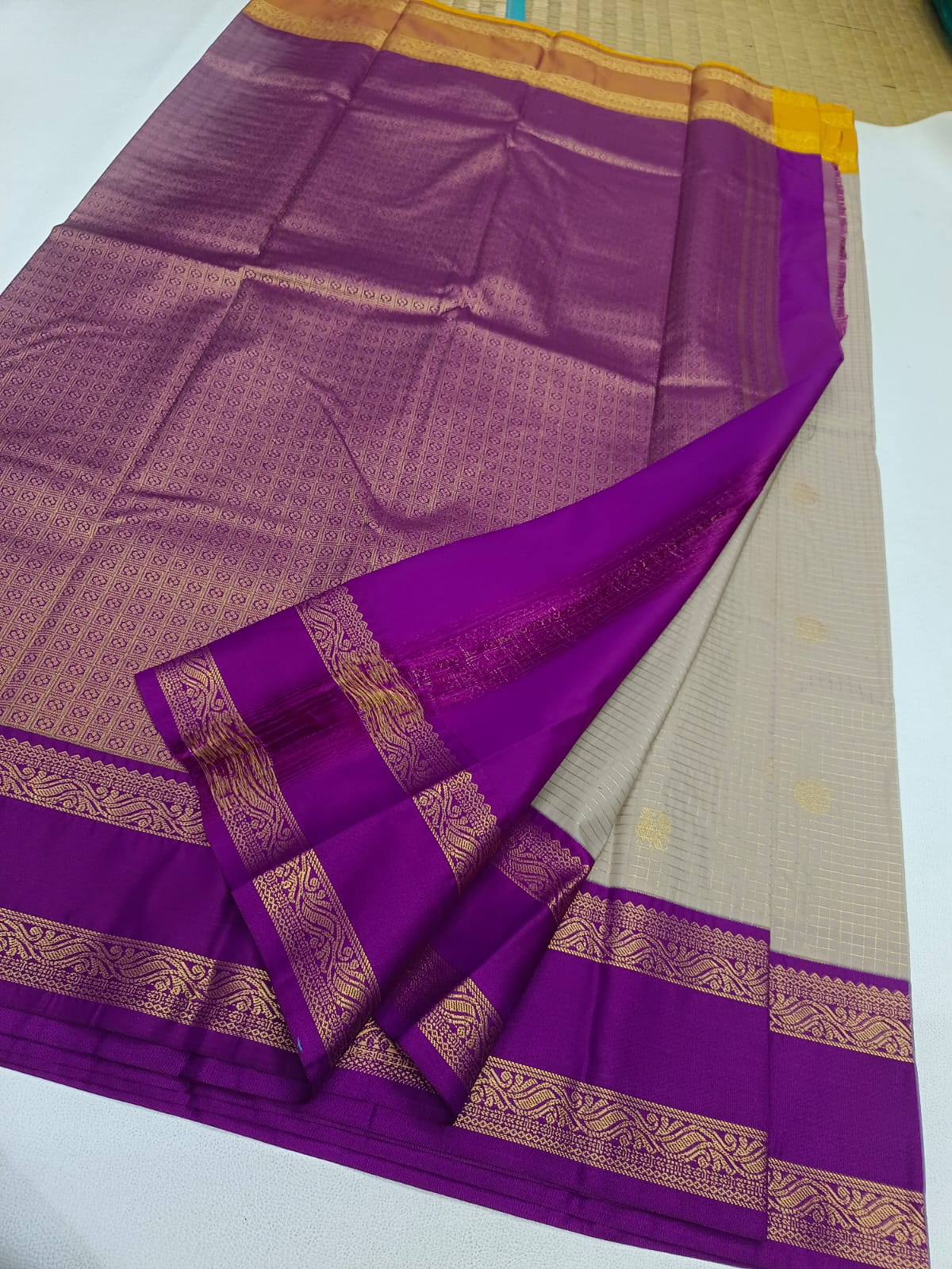 New Kanchipuram Silk (Ganga-Jamuna border)
