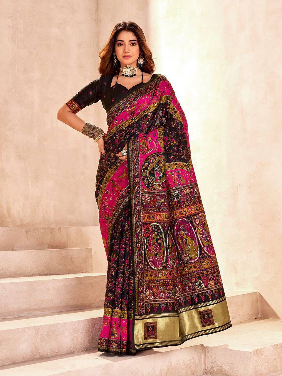 New  Pashmina Silk Saree