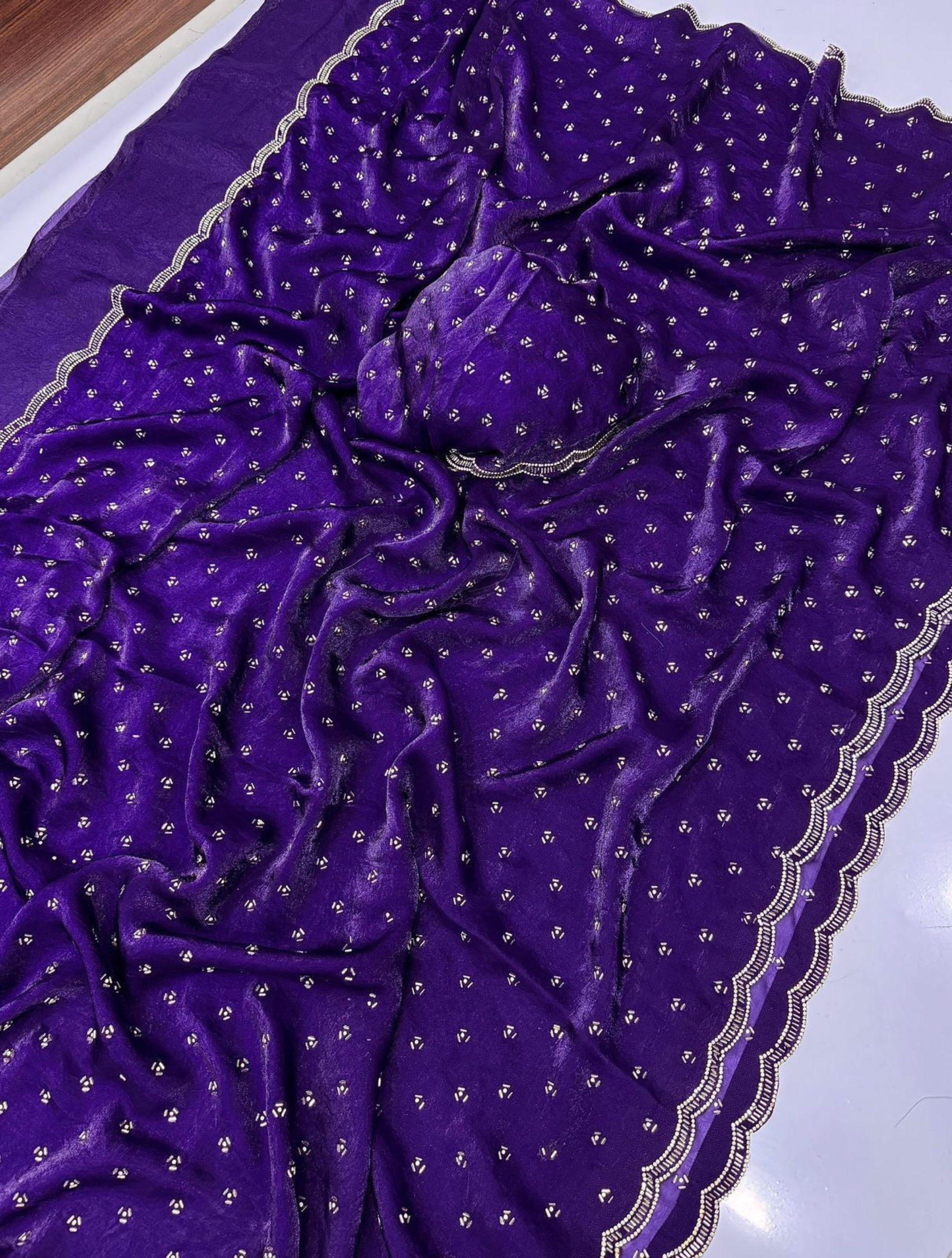 Fendy Satin Designer Sarees