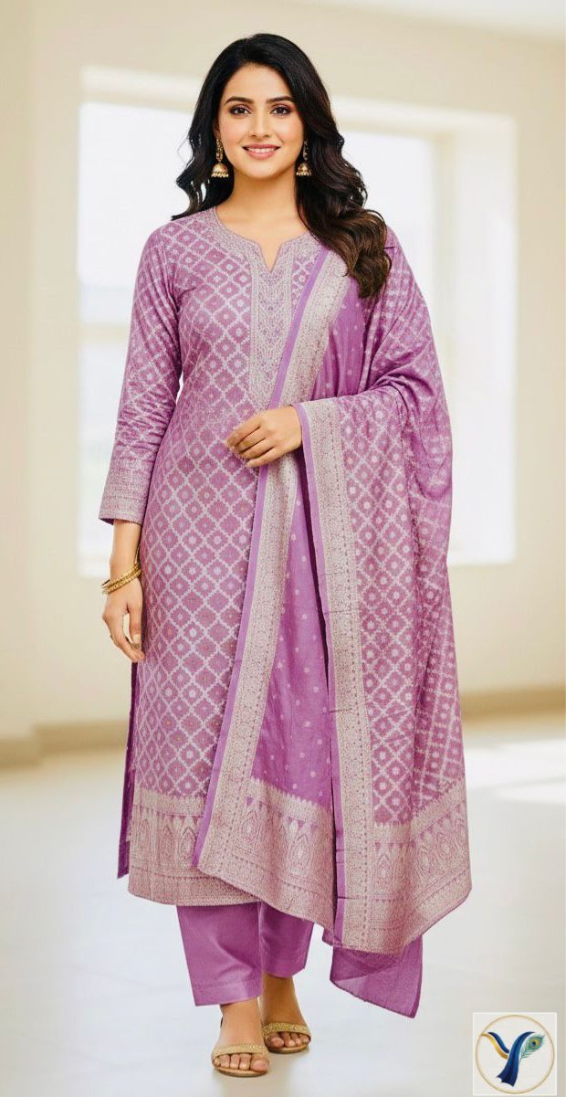 Soft Muslin Banarasi Dress Materials