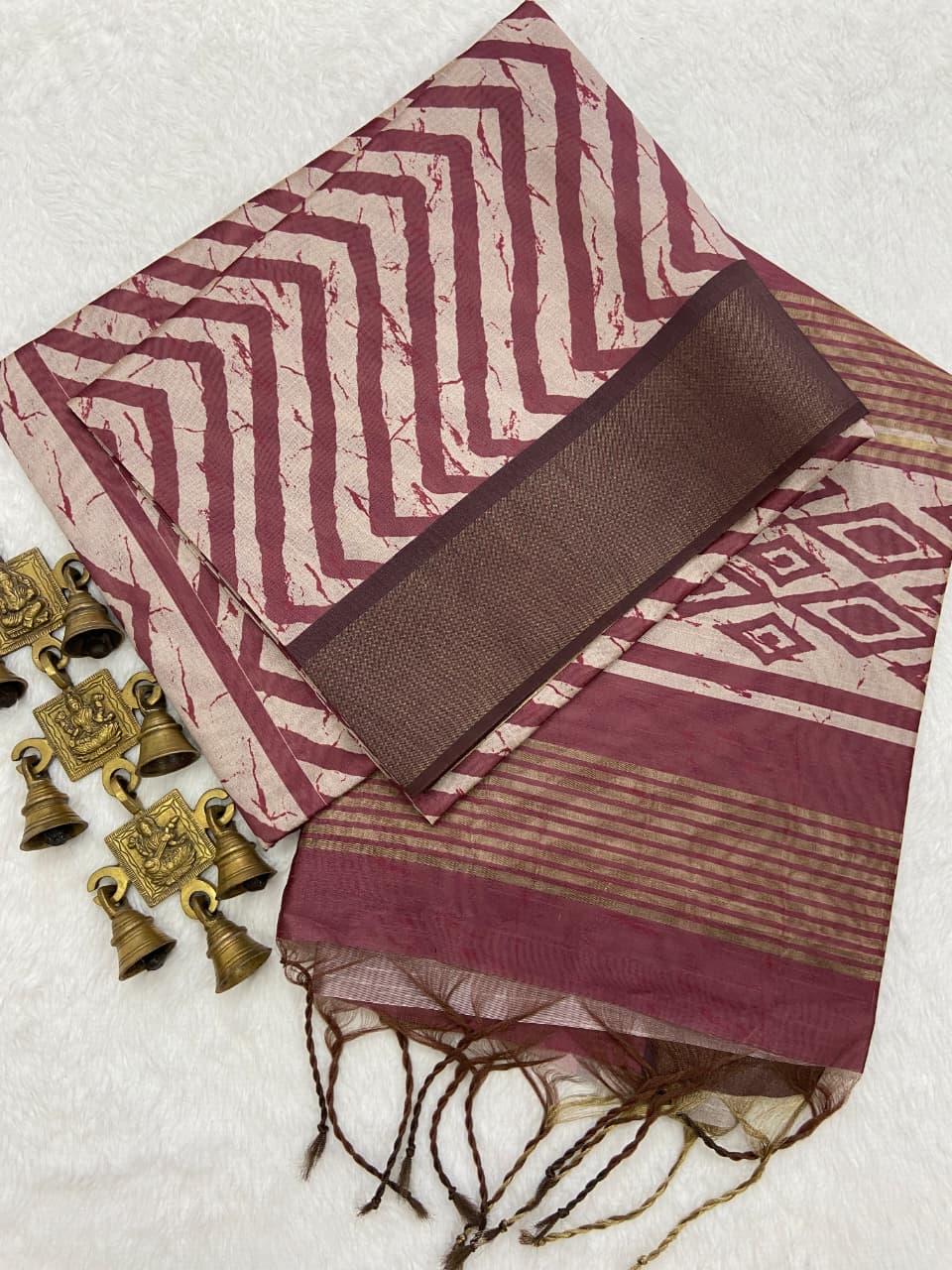 Soft Tussar Silk Printed Sarees