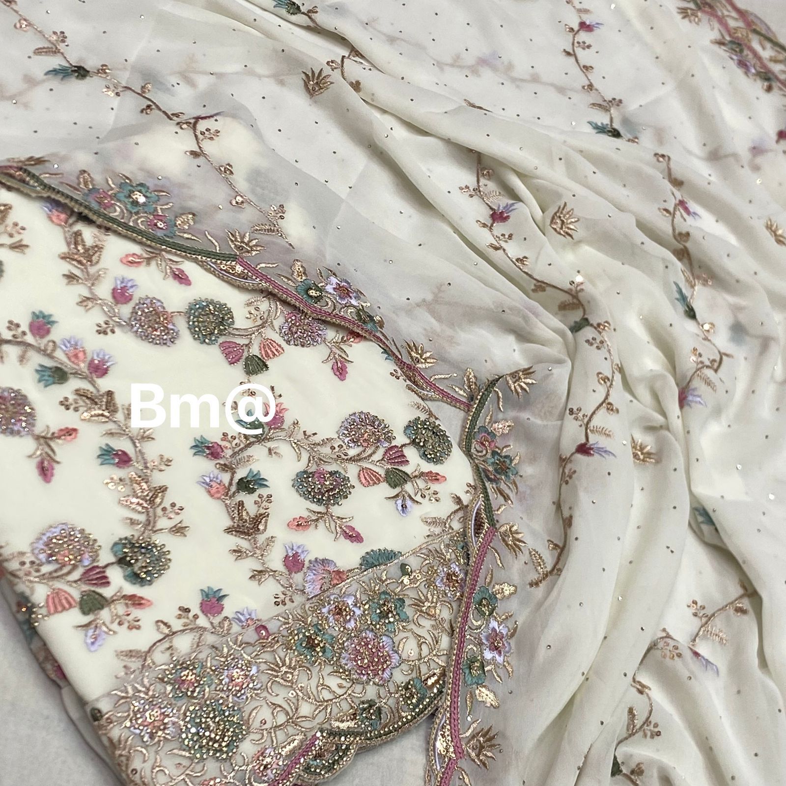 Premium Georgette Embroidery Suit Set