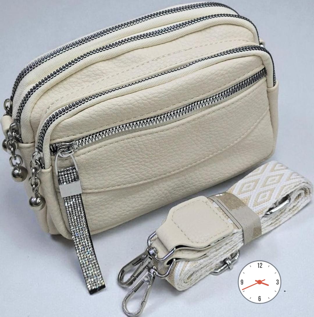 Imported 5 Zipper Sling Bags