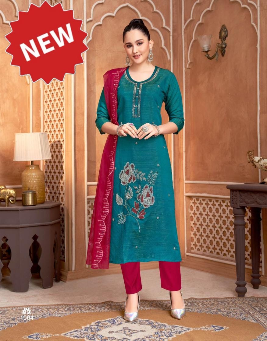 Semi Silk Ready-Made Suits