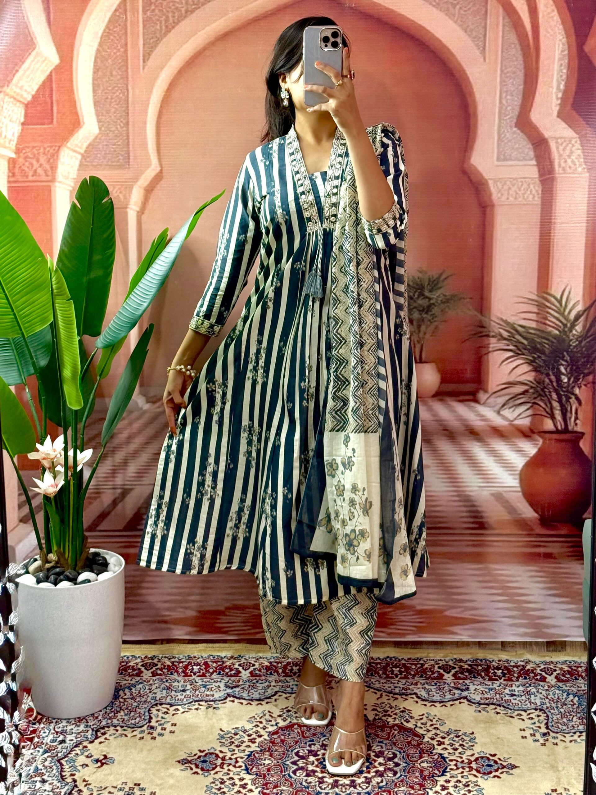 Anarkali Kurti Palazzo Set
